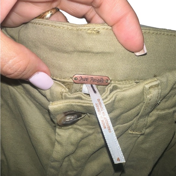NEW without Tag Free People Olive Pant.  Size 4 - Picture 3 of 5
